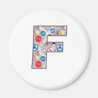 Roadsign Fun F Magnet