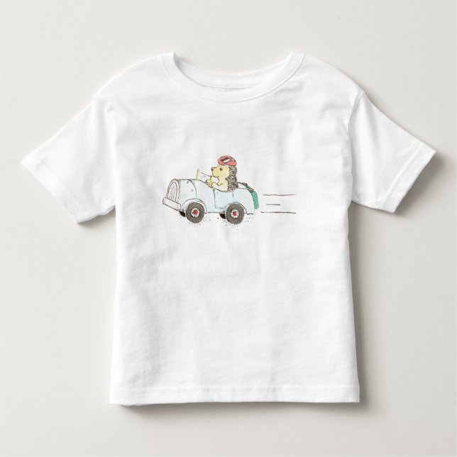 roadster hedgehog toddler t-shirt (Front)