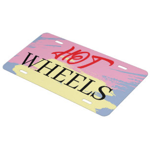RoadTrip Hot Wheels  License Plate