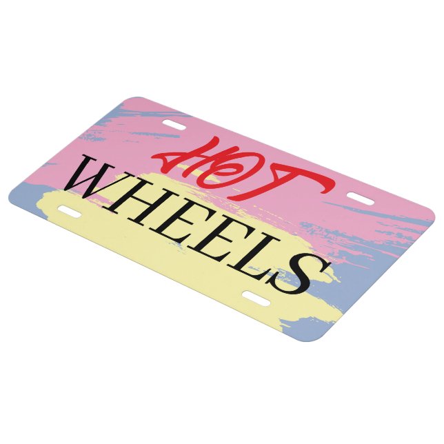 RoadTrip Hot Wheels  License Plate (Side)