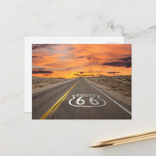 Roadtrip Route 66 Postcard (Front/Back In Situ)