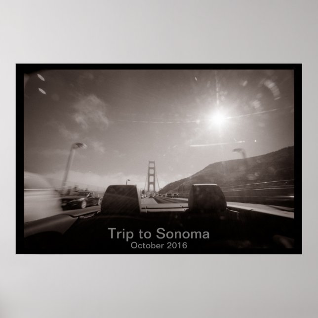 Roadtrip to Sonoma Poster (Front)
