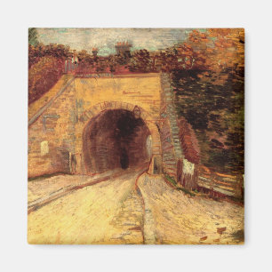 Roadway with Underpass Viaduct by Vincent van Gogh Magnet