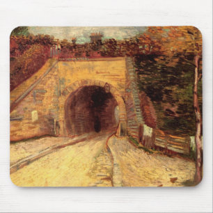 Roadway with Underpass Viaduct by Vincent van Gogh Mouse Pad