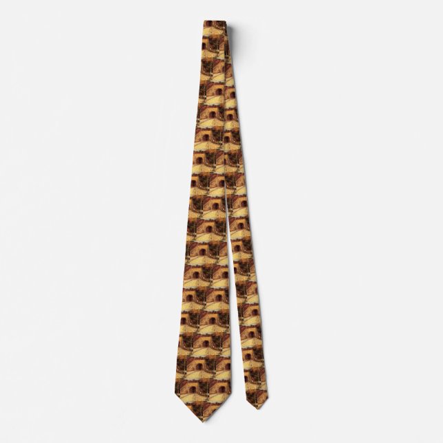 Roadway with Underpass Viaduct by Vincent van Gogh Neck Tie (Front)