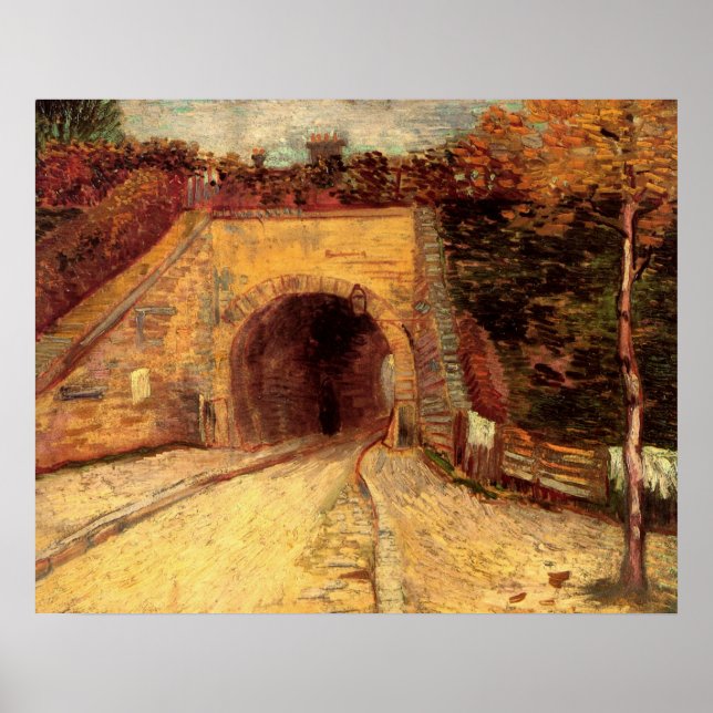 Roadway with Underpass Viaduct by Vincent van Gogh Poster (Front)