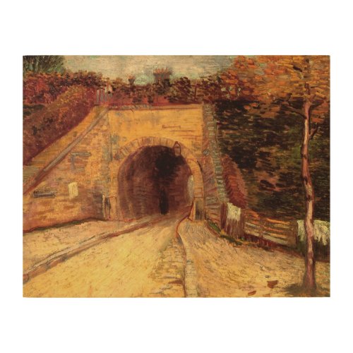Roadway with Underpass Viaduct by Vincent van Gogh Wood Wall Art