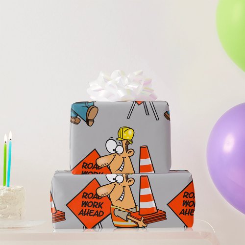 Roadway Worker Wrapping Paper