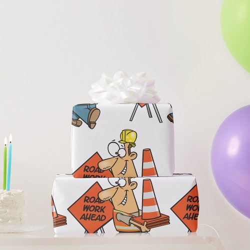 Roadway Worker Wrapping Paper