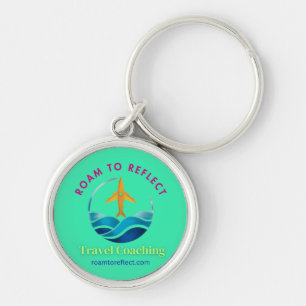 Roam to Reflect keychain turquoise