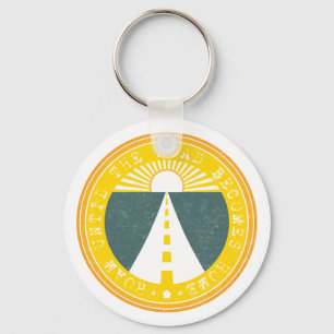 roam until the road becomes home keychain