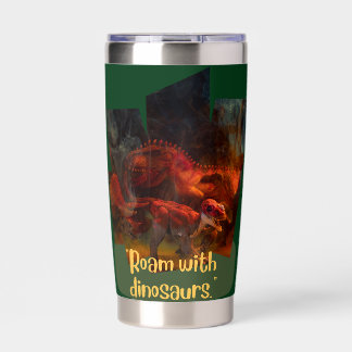 roam with dinosaur insulated tumbler
