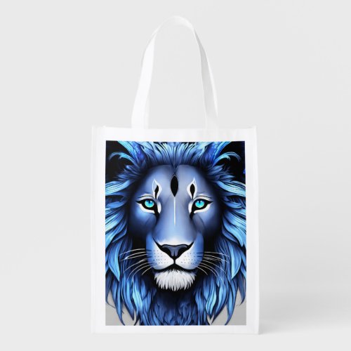 Roaming Majesty The Wild Lions of Thaila Grocery Bag