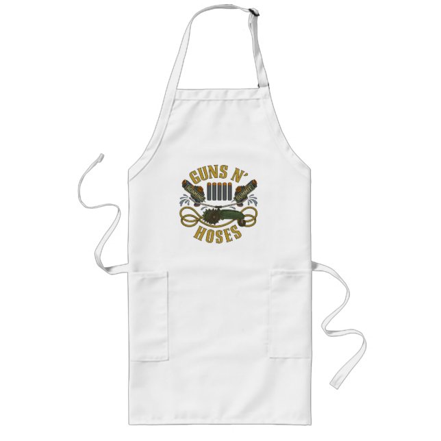 Roaming X Summit: Guns N' Hoses Neighborhood Shirt Long Apron (Front)