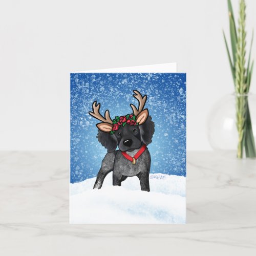 Roan Brittany Reindeer Holiday Card