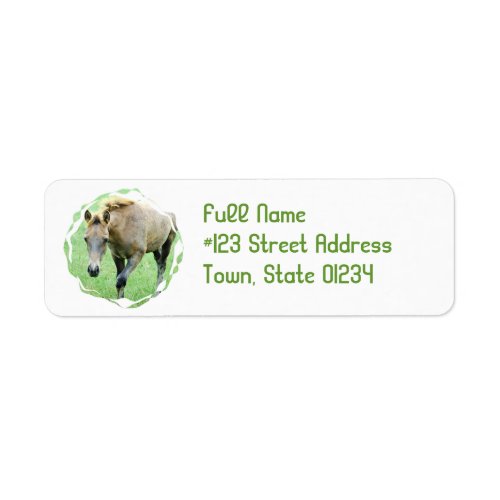 Roan Horse Return Address Label