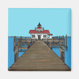 Roanoke Marshes Lighthouse- Magnet