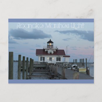 Roanoke Marshes Lighthouse Postcard by forgetmenotphotos at Zazzle