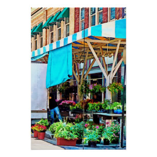 Roanoke VA - Unloading Flower Truck Poster