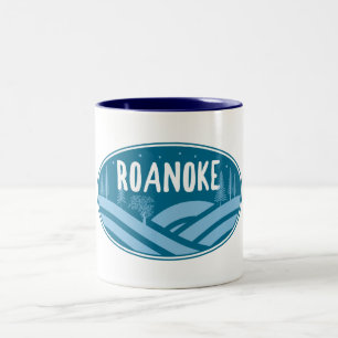 Roanoke Virginia Outdoors Two-Tone Coffee Mug