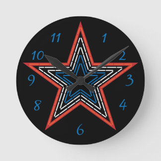 Roanoke Virginia Pride Mill Mountain Star Round Clock