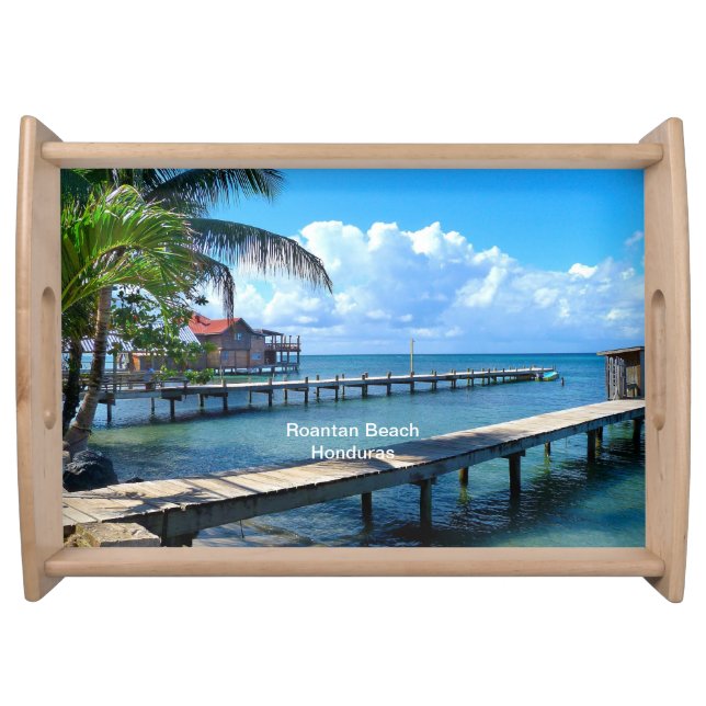 Roantan Beach, Honduras Serving Tray (Front)