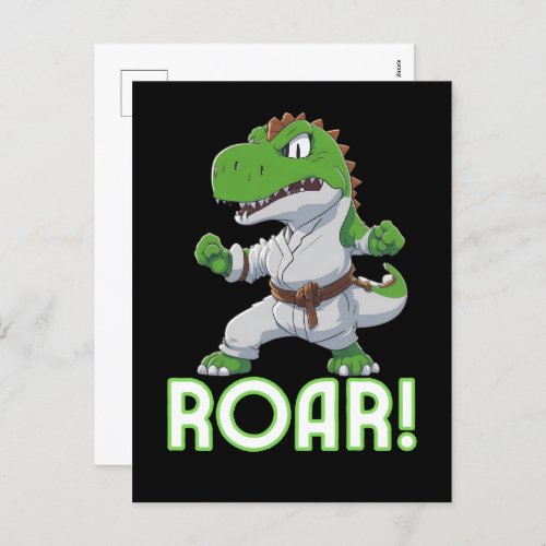 Roar and Play Dino Postcard