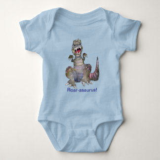 Roar-asaurus Cartoon Dinosaur T-Shirt Baby Bodysuit