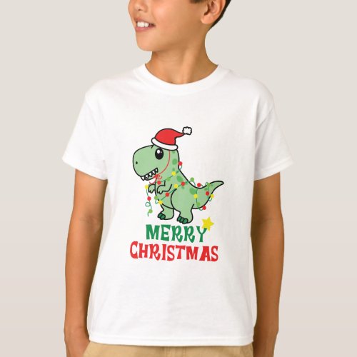 Roar  Cheer Dino_mite Christmas Wishes T_Shirt