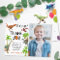 Roar Dinosaur Jungle Birthday Photo Thank You Card