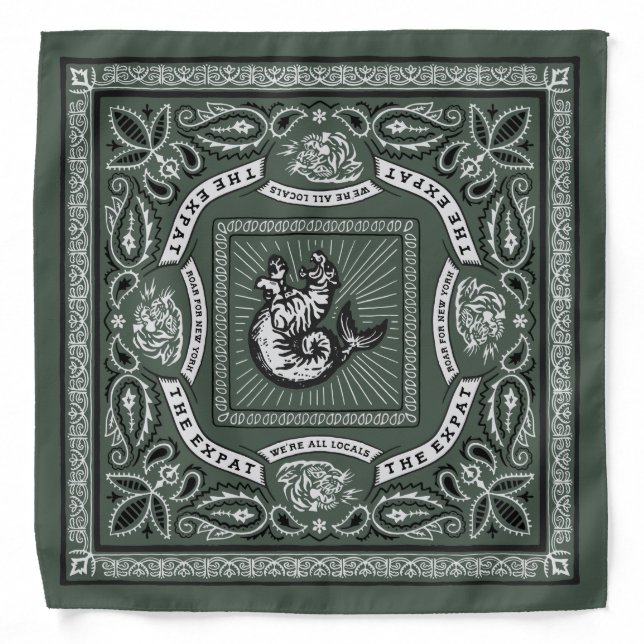 Roar for New York Green Bandana (Front)