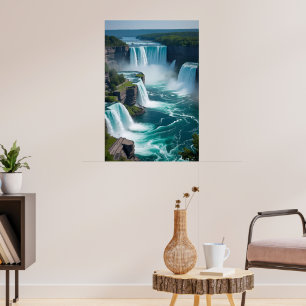 "Roar from Above – Niagara Falls Elegance" Poster