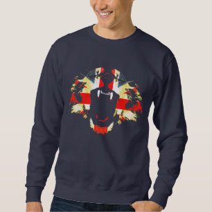 Roar Great British lion union jack jumper Sweatshirt