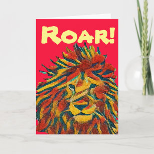 Roar! Happy Earthstrong! Thank You Card