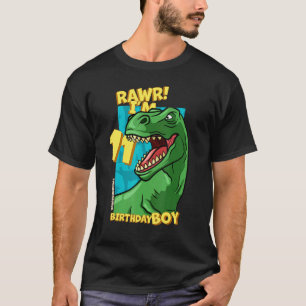 Roar I'm 11 Birthday Boys 11th Birthday Dino Tyra T-Shirt