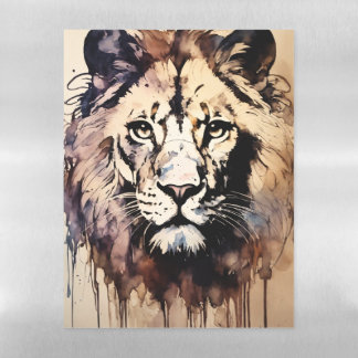 "Roar in Magnetic Style: Lion Design Magnet Sheet" Magnetic Dry Erase Sheet