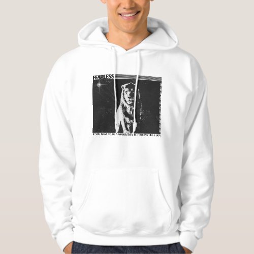 Roar in Style Lion Illustration  Hoodie