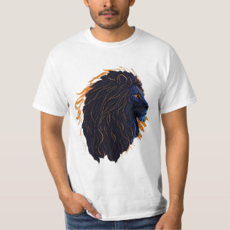Roar in Style: Lion Vector Art T-Shirt Design 