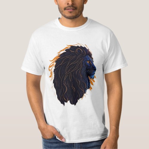 Roar in Style Lion Vector Art T_Shirt Design 