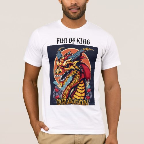 Roar in Style with Our Dragon Mascot Skull T_Shirt