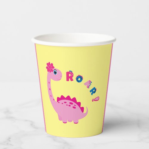 Roar into Fun with a Dino_Mite Party Paper Cups
