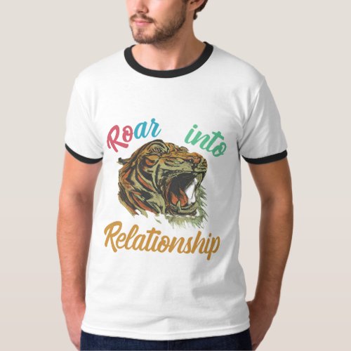 Roar into Relationship Lion King Couple Tee