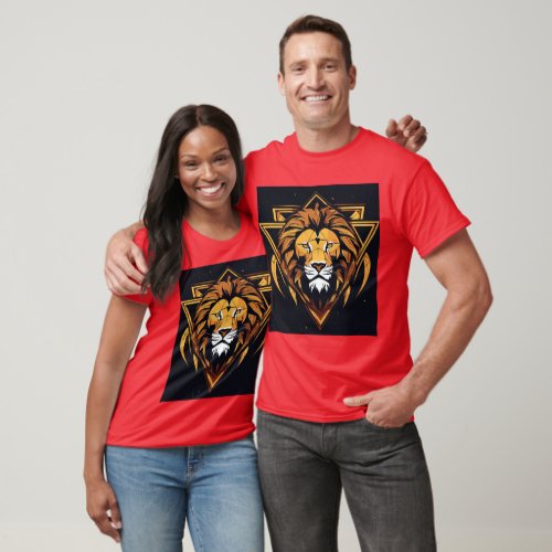 Roar into Style Introducing Our Majestic Lion Des T_Shirt
