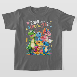 Roar into the School Year – Cute Dinosaur Back to  T-Shirt