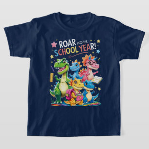Roar into the School Year – Cute Dinosaur Back to T-Shirt