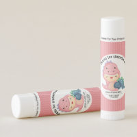 Roar It's A Girl Dinosaur Baby Shower  Lip Balm