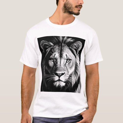 Roar Majesty Lion Face T_Shirt