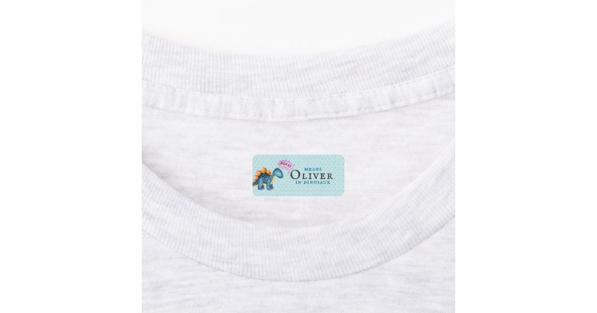 Roar Means Add Your Name Stick On Clothing Kids Labels