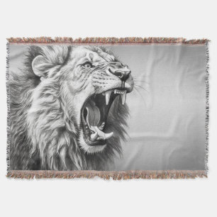 Roar of a Lion Throw Blanket