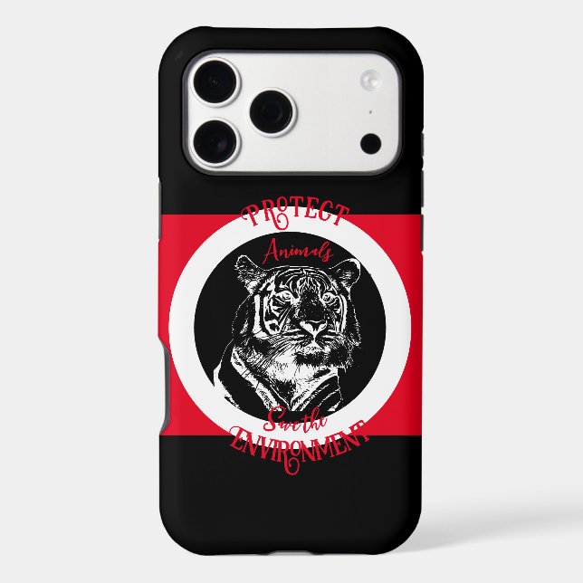 Roar of conservation iphone case (Back)